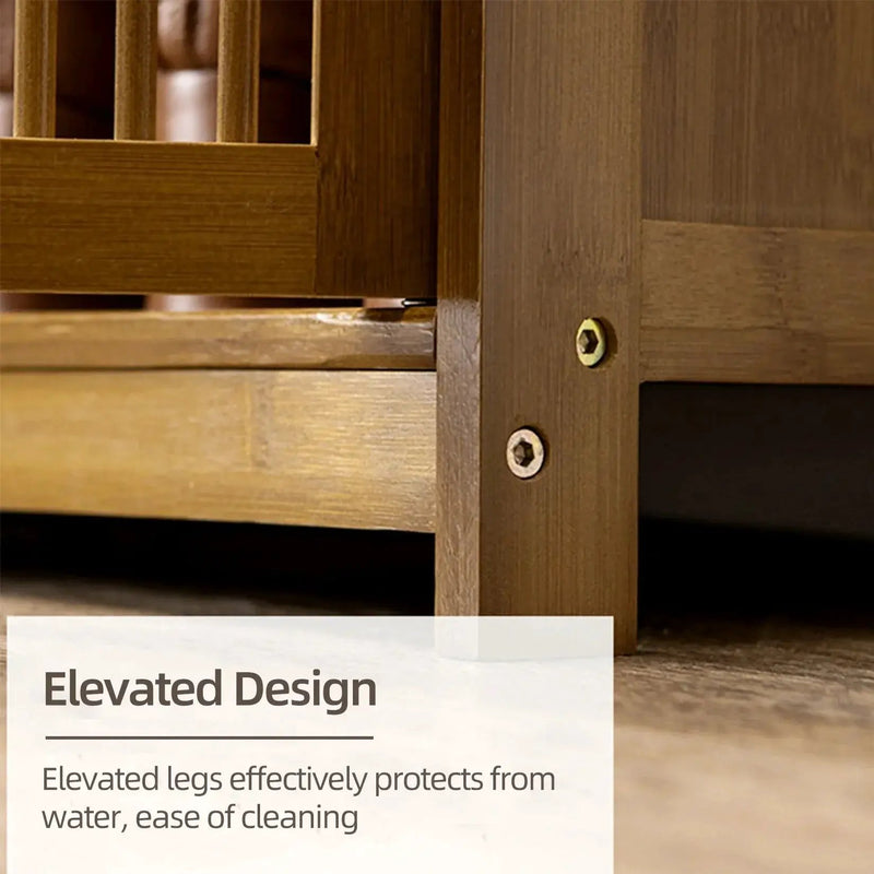 Shoe Cabinet - 4 Tier Wood by House Of Avana
