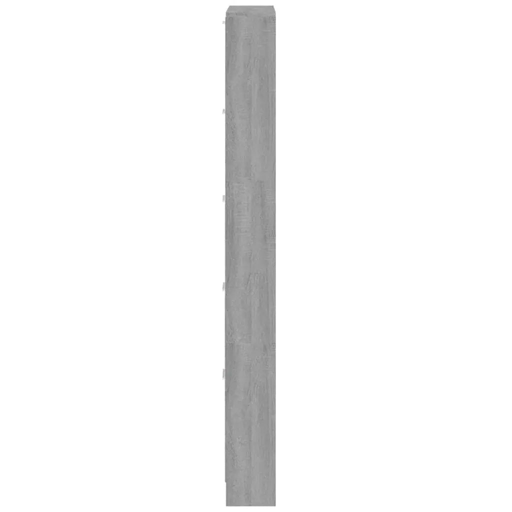 Shoe Cabinet - Vertical Wood Grey 3 Shelf by House Of Avana