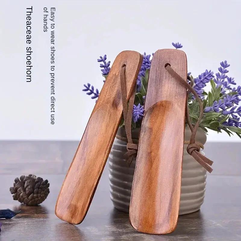 Shoe Horn - Long Handle Wooden by House Of Avana