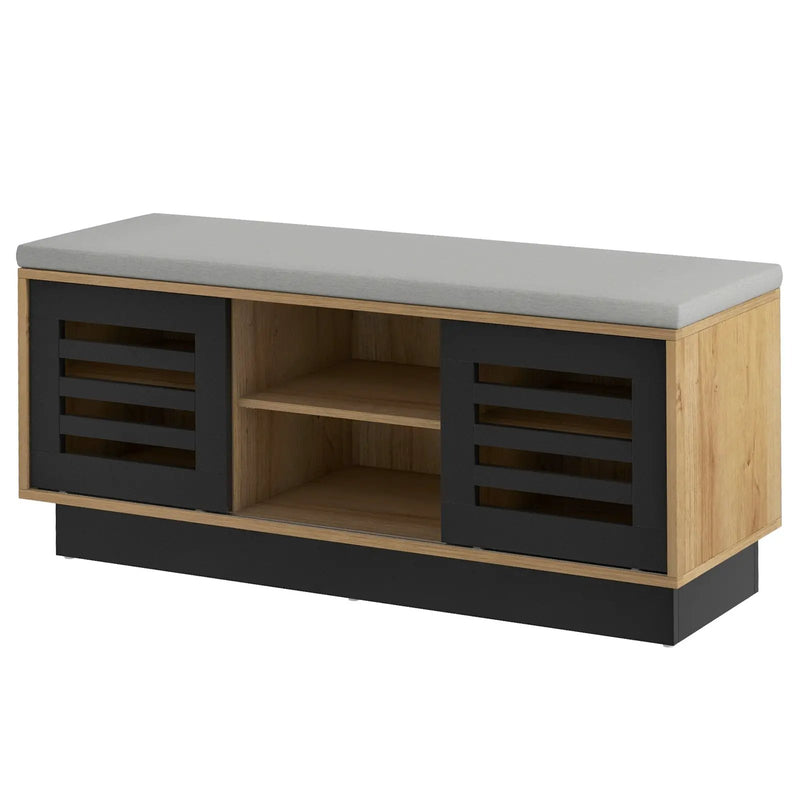 Shoe Bench with 6 Storage Compartments and 3 Adjustable Shelves by DirectDeals