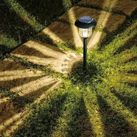Member's Mark Solar LED Pathway Lights, Oil-Rubbed Glass And Metal(8 Pack) by Outdoor Solar Outlet