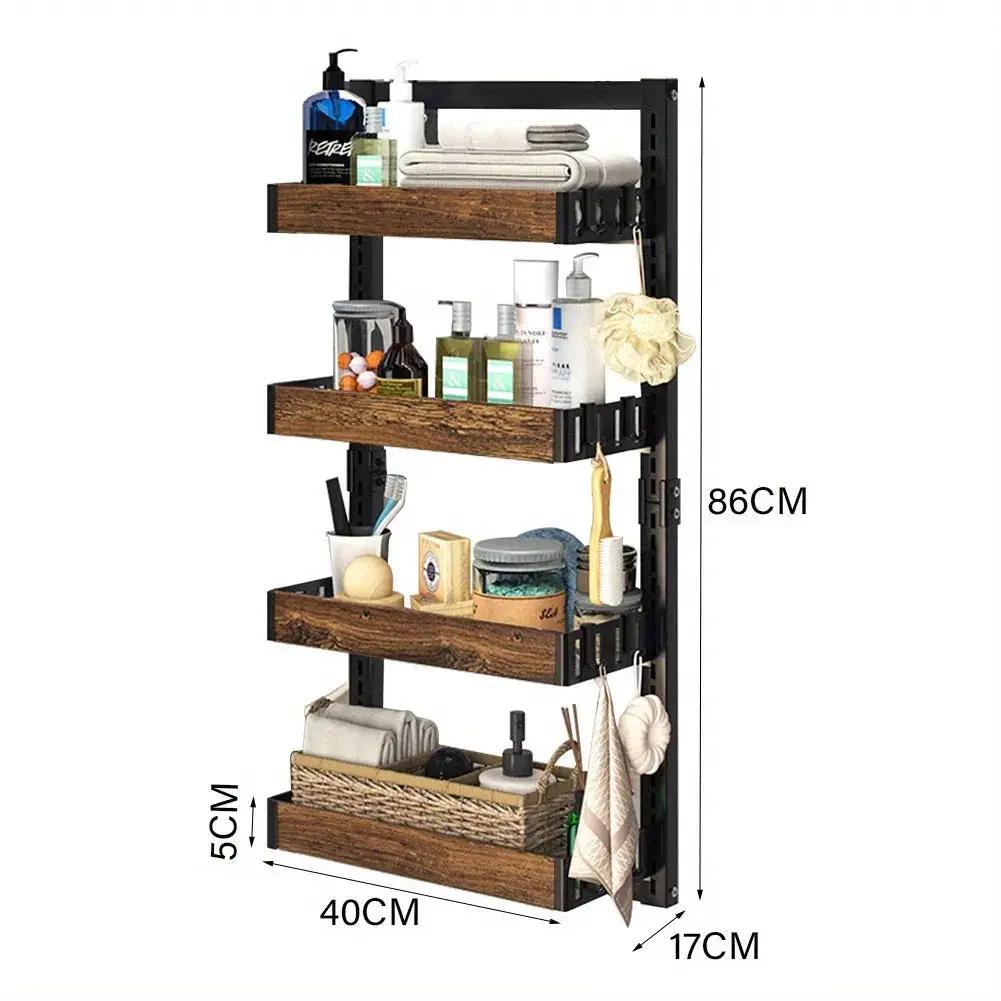 Shower Caddy - Adjustable Stainless Steel 4-Tier by House Of Avana