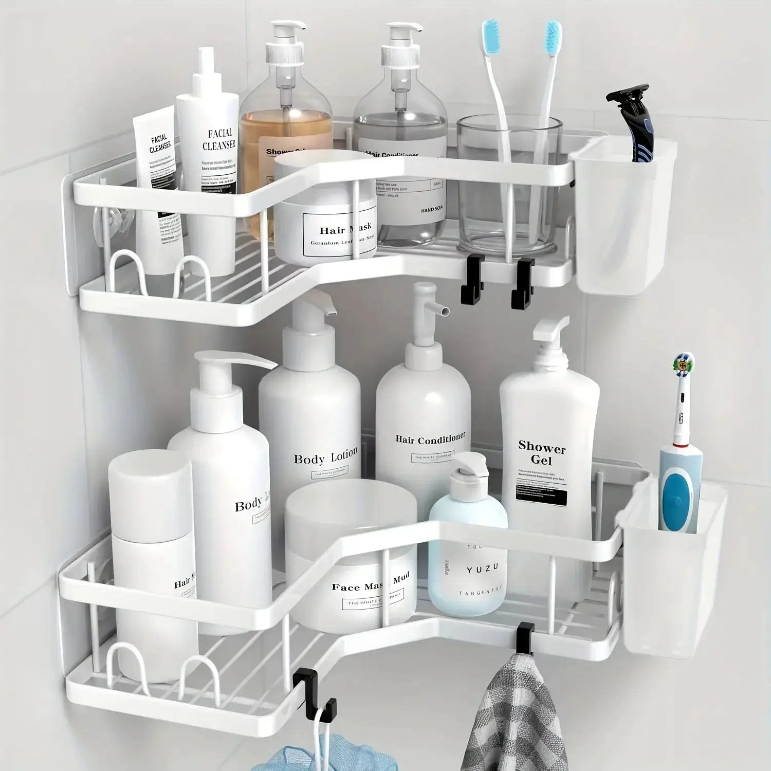 Shower Organizer - Stainless Steel 2-Pack by House Of Avana