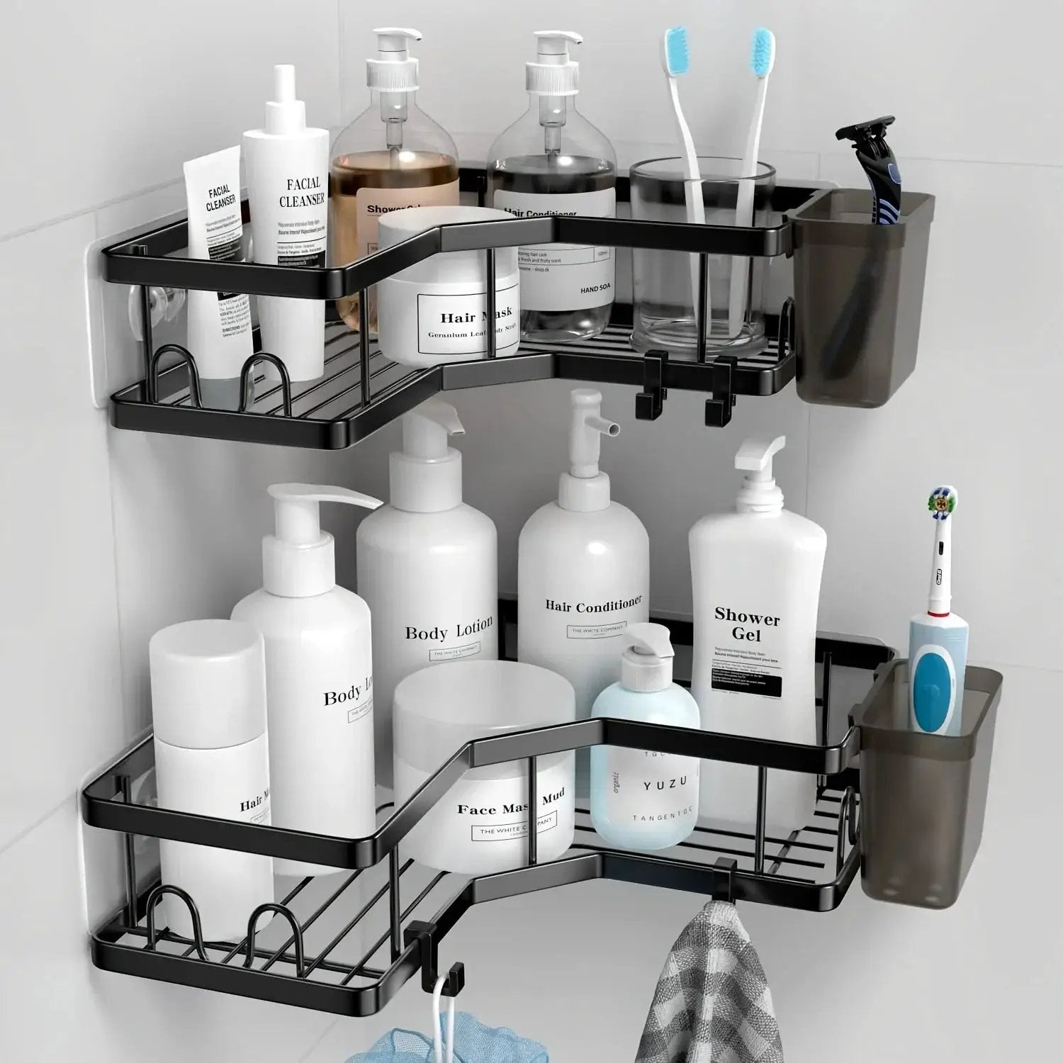Shower Organizer - Stainless Steel 2-Pack by House Of Avana