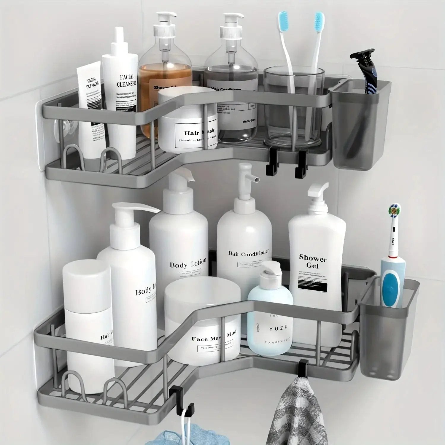 Shower Organizer - Stainless Steel 2-Pack by House Of Avana