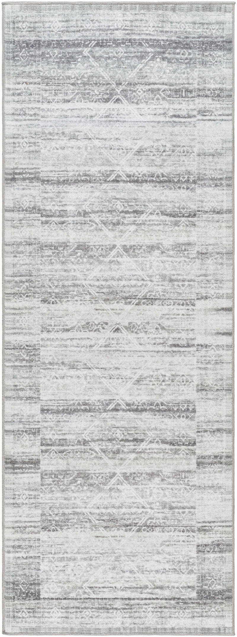 Blake Light Gray Washable Area Rug - Clearance by Boutique Rugs