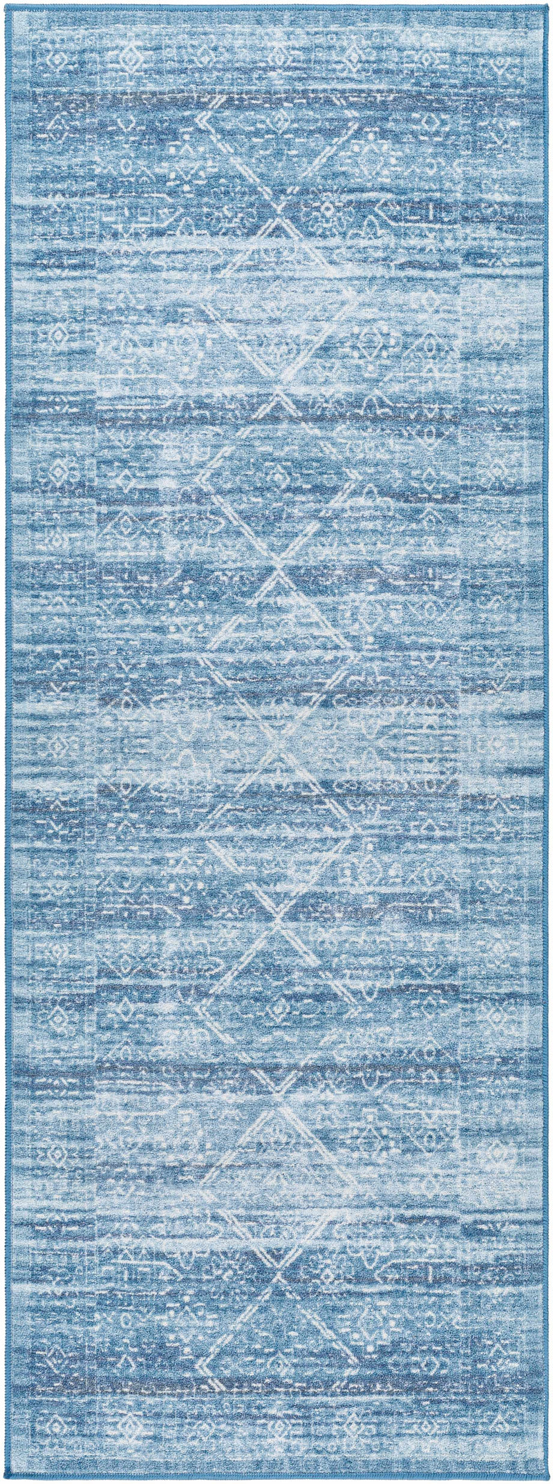 Blake Arctic Sky Washable Area Rug - Clearance by Boutique Rugs
