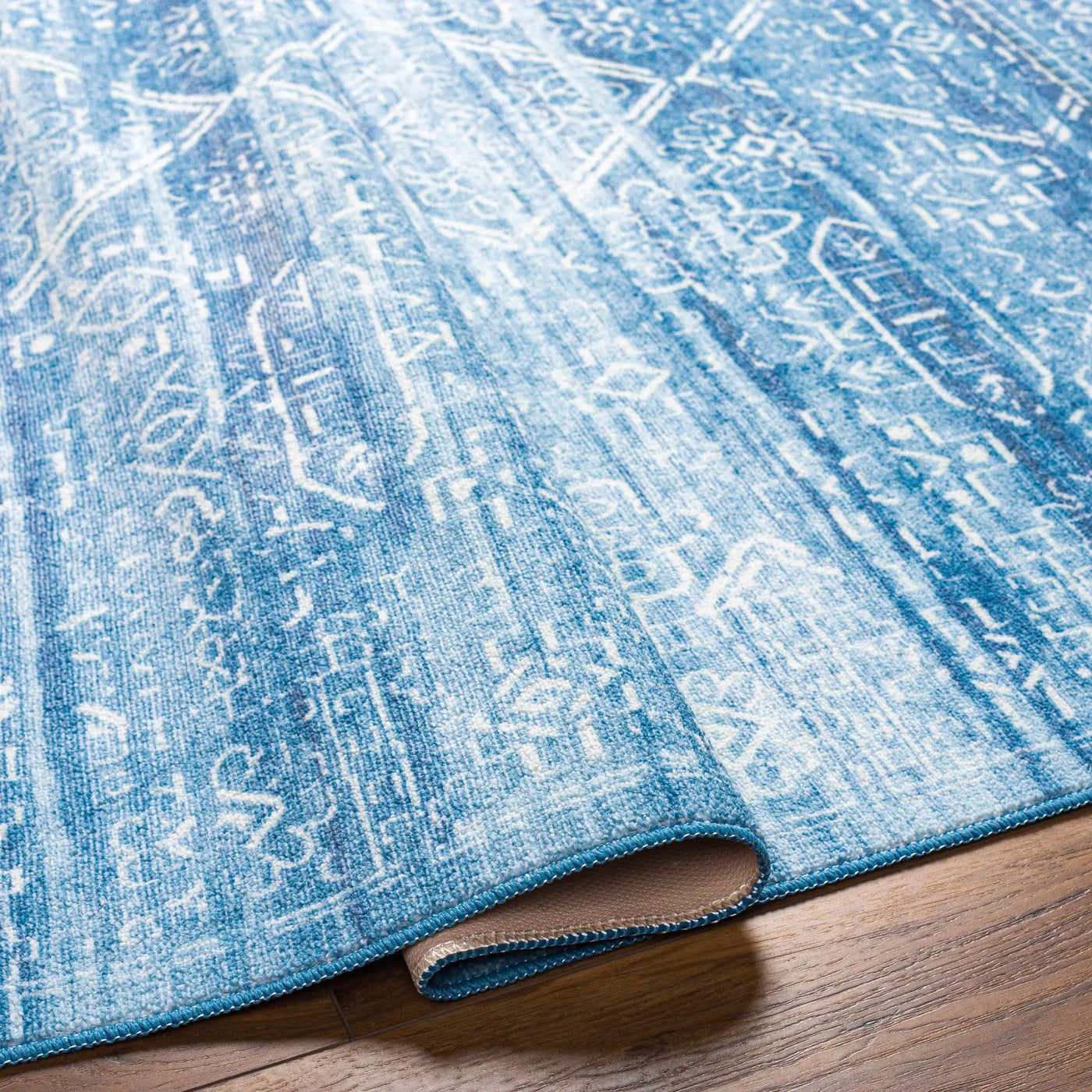 Blake Arctic Sky Washable Area Rug - Clearance by Boutique Rugs