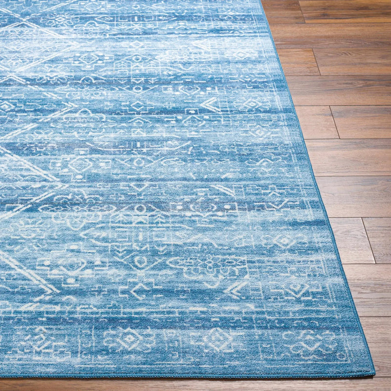 Blake Arctic Sky Washable Area Rug - Clearance by Boutique Rugs