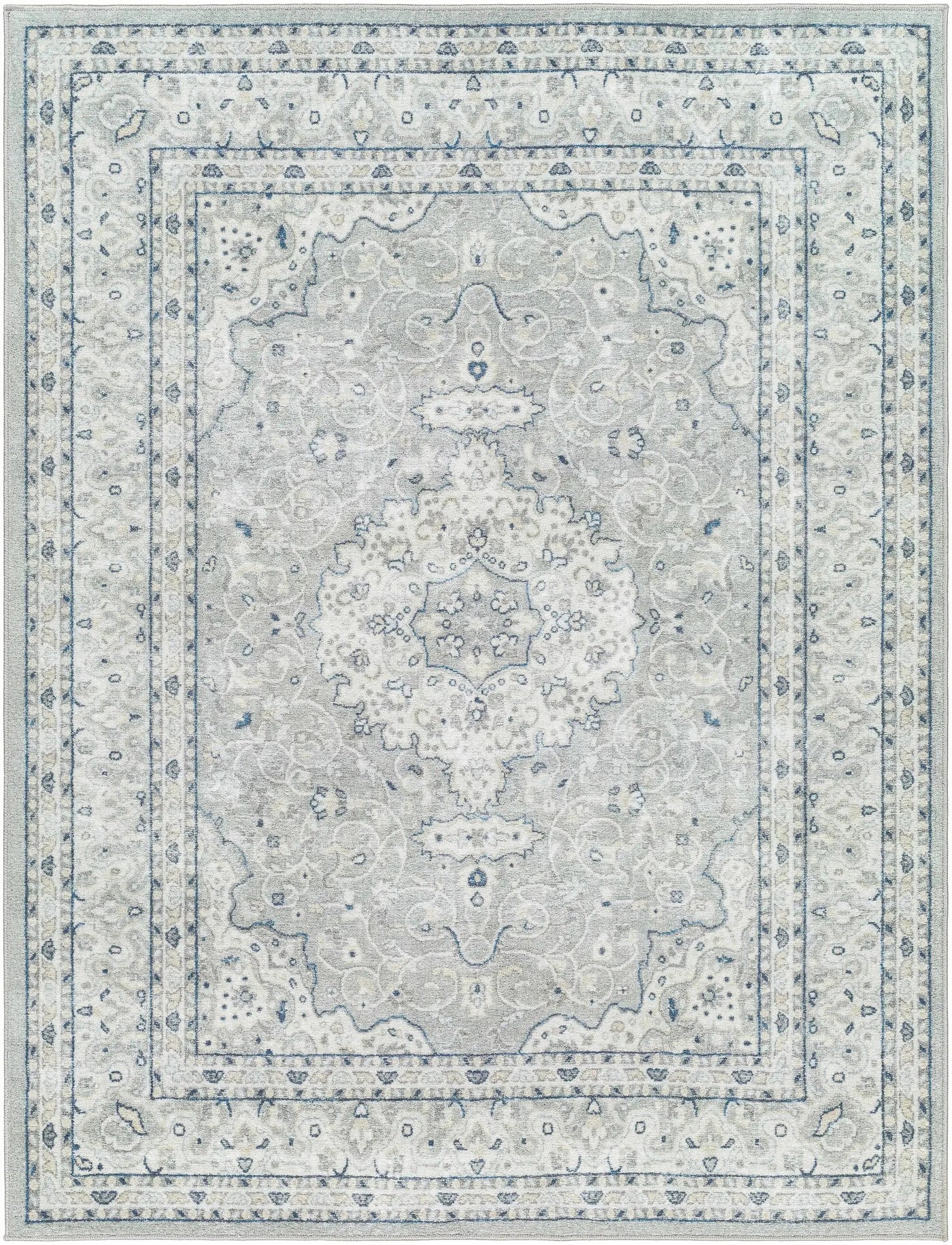 Farai Gray Medallion Area Rug - Clearance by Boutique Rugs