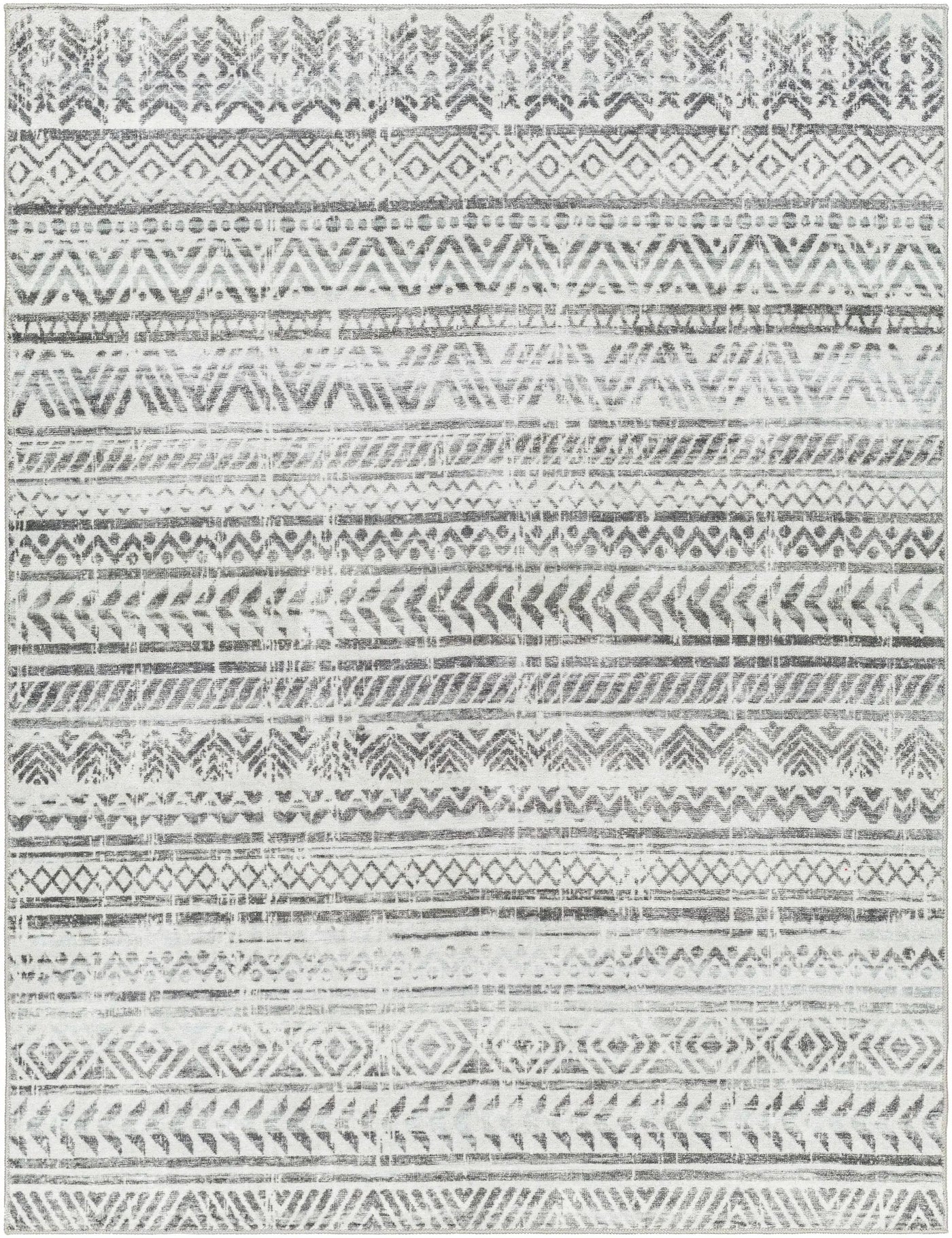 Ianna Light Gray Washable Area Rug - Clearance by Boutique Rugs