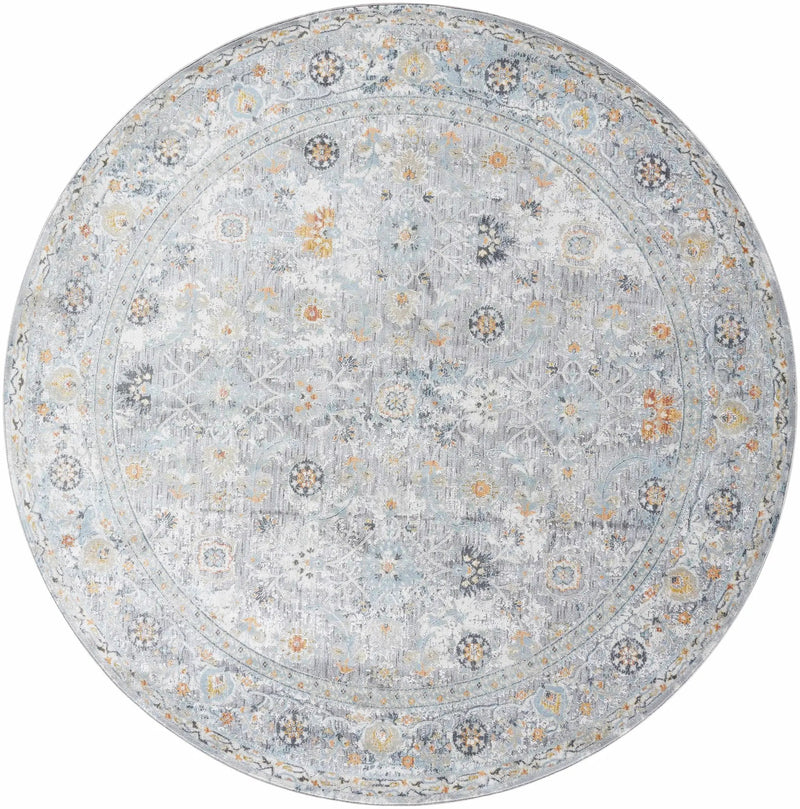 Finn Silver Blue Area Rug - Clearance by Boutique Rugs