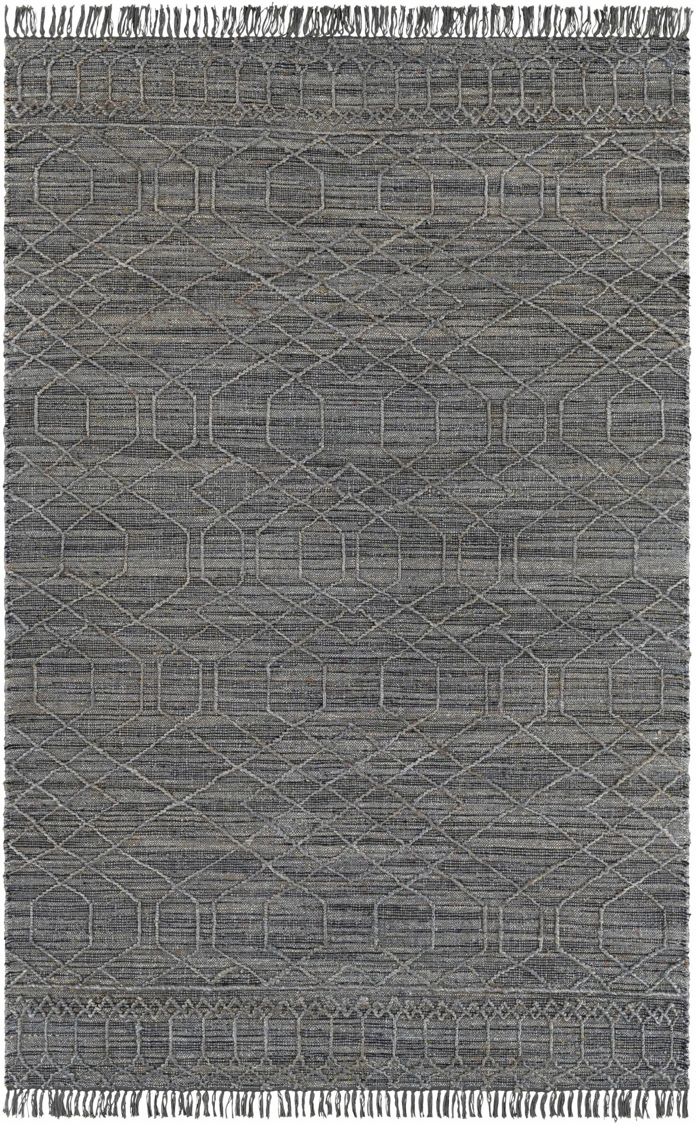 Manby Black Jute&Wool Area Carpet Area Rug - Clearance by Boutique Rugs