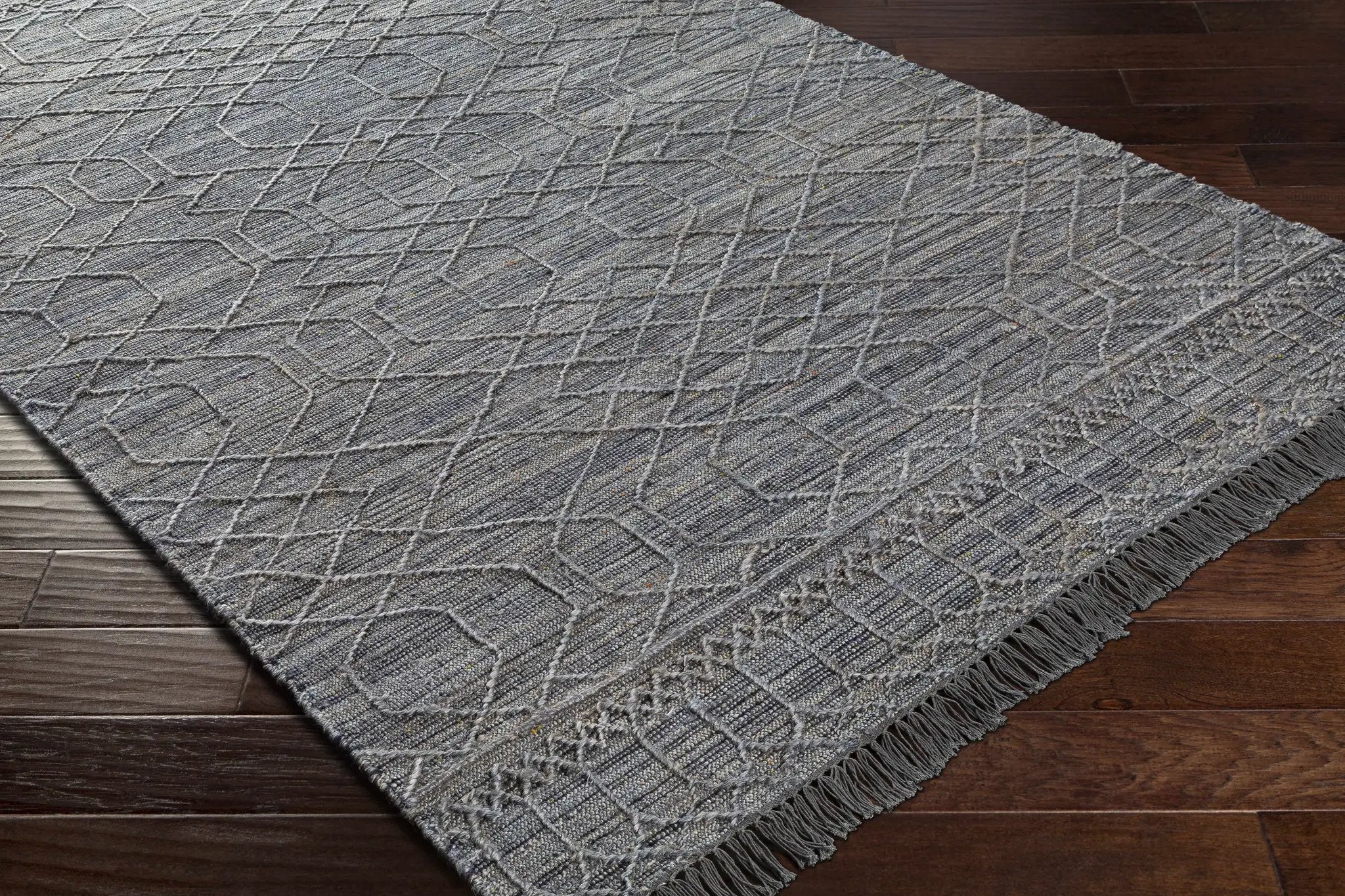 Manby Black Jute&Wool Area Carpet Area Rug - Clearance by Boutique Rugs