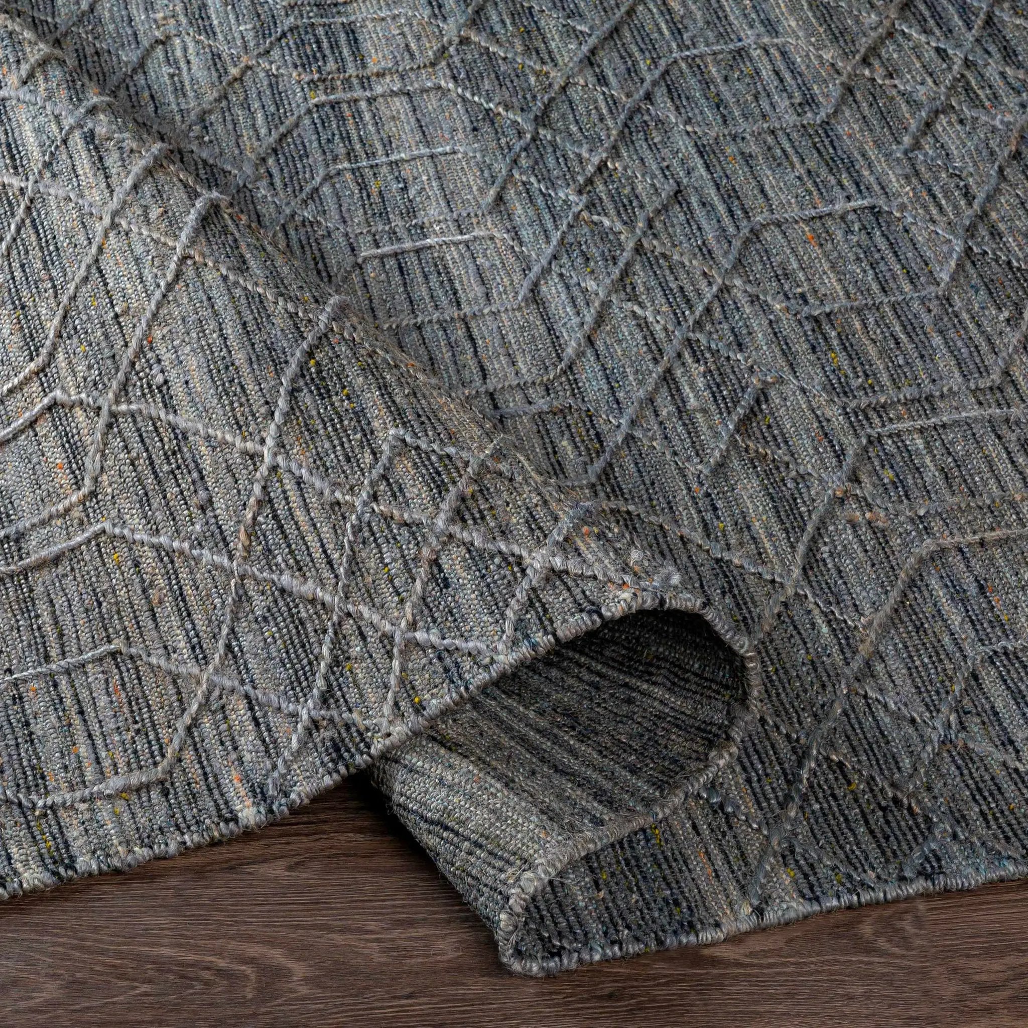 Manby Black Jute&Wool Area Carpet Area Rug - Clearance by Boutique Rugs