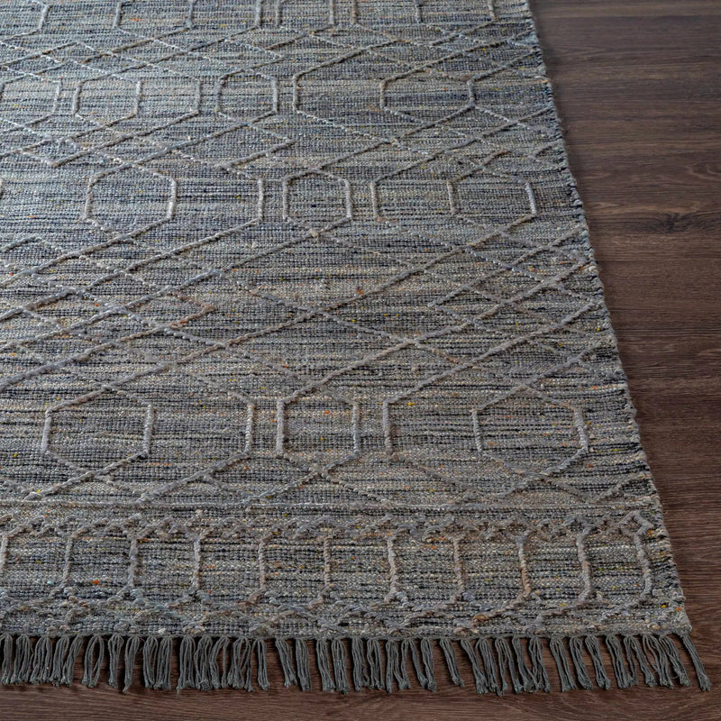 Manby Black Jute&Wool Area Carpet Area Rug - Clearance by Boutique Rugs