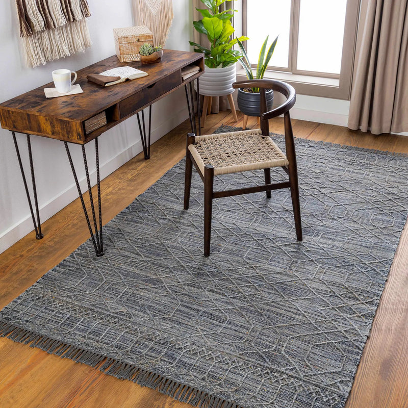 Manby Black Jute&Wool Area Carpet Area Rug - Clearance by Boutique Rugs