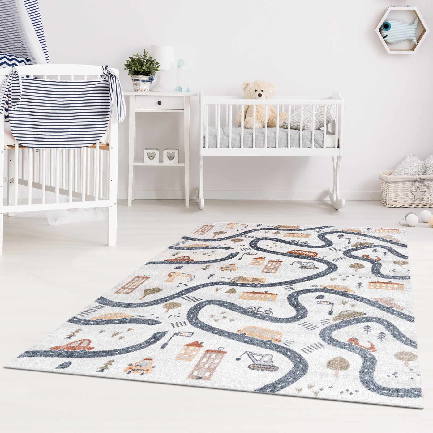 Mave Roads Washable Rug for Kids by Boutique Rugs