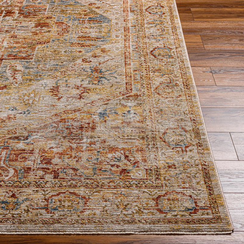 Alois Rust Rich Textured Traditional Rug by Boutique Rugs