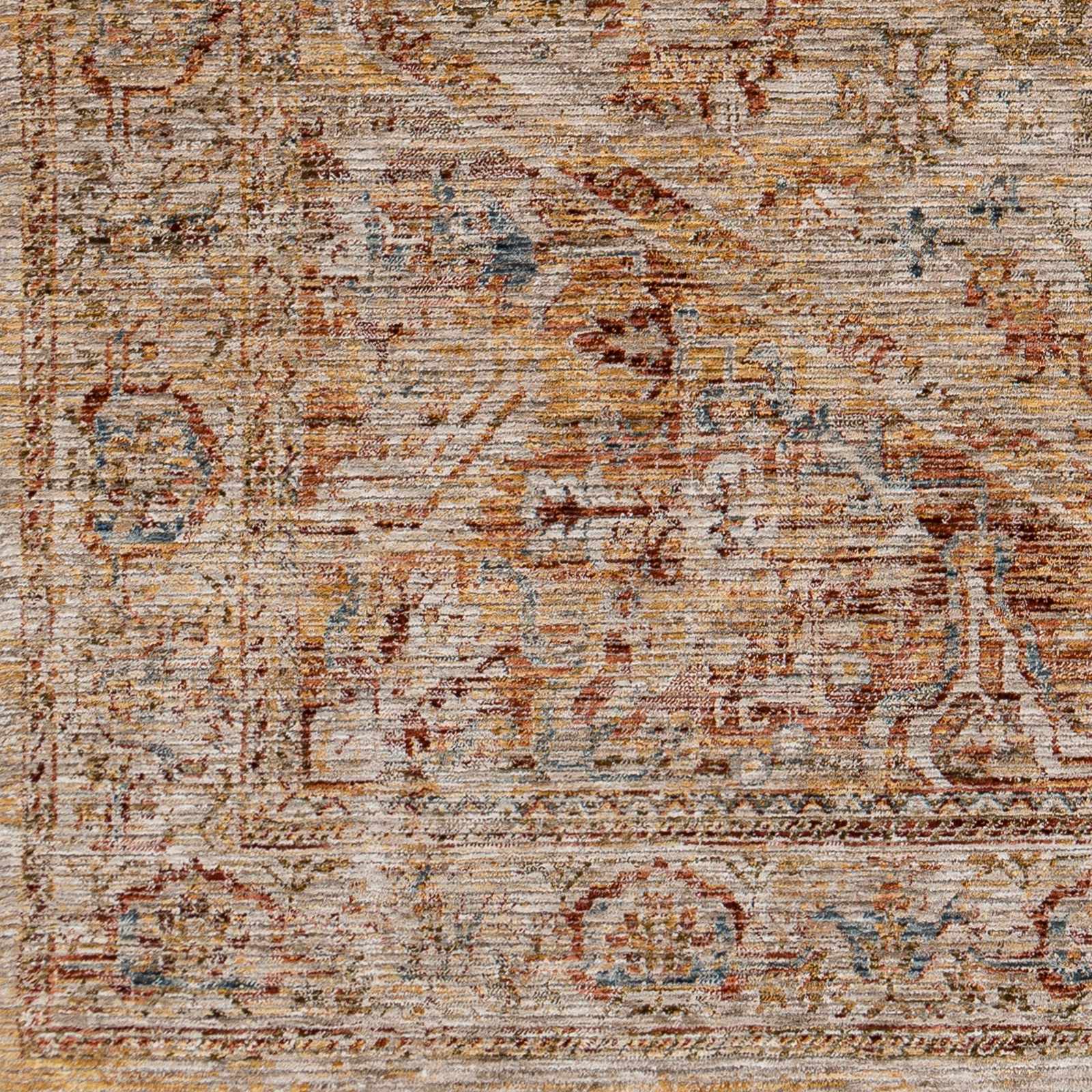 Alois Rust Rich Textured Traditional Rug by Boutique Rugs