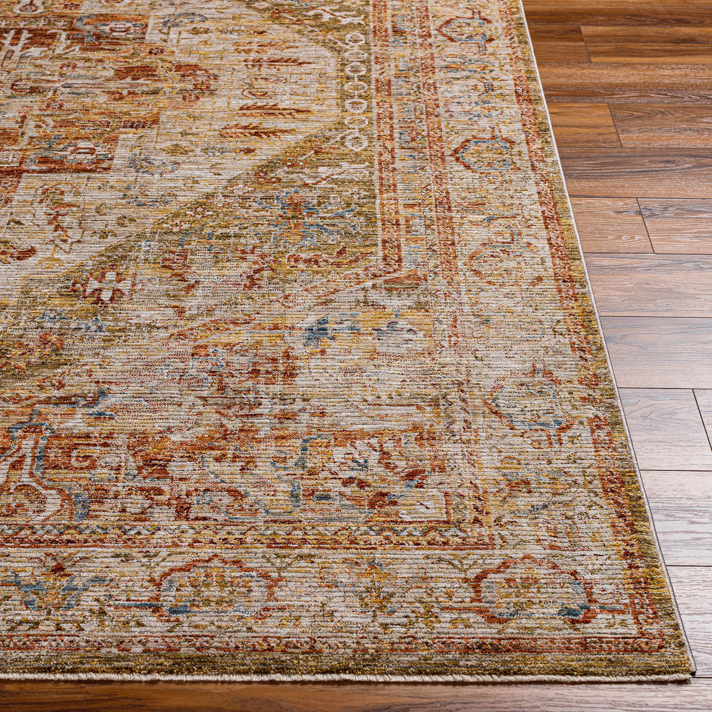 Alois Tan Rich Textured Traditional Rug by Boutique Rugs