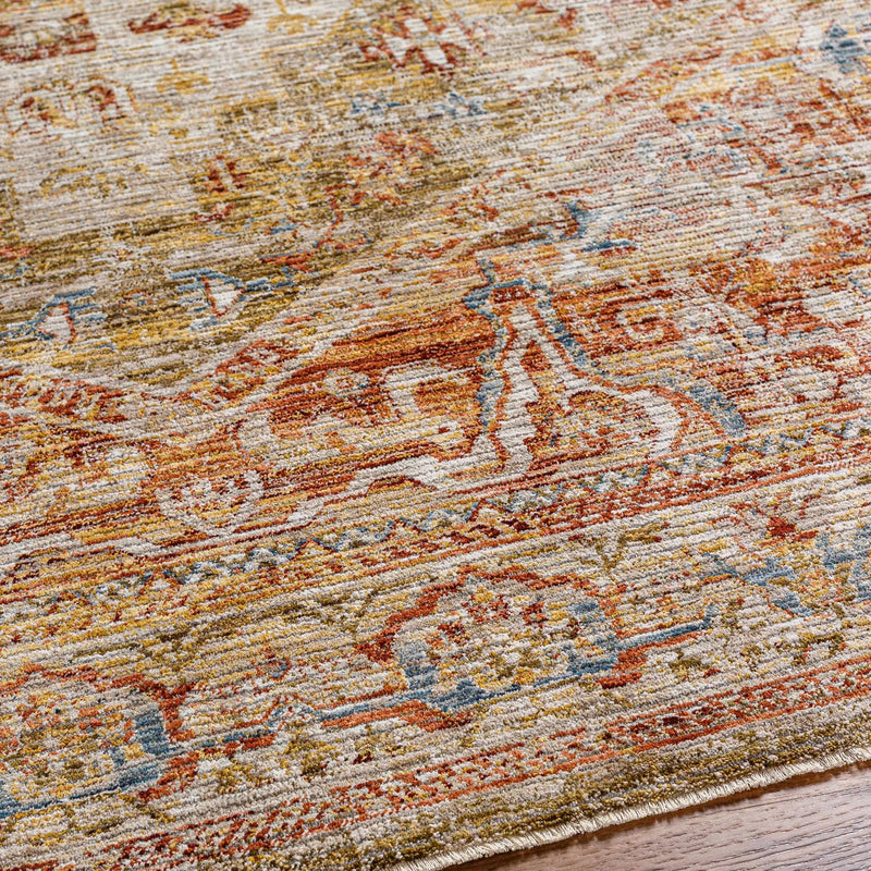 Alois Tan Rich Textured Traditional Rug by Boutique Rugs