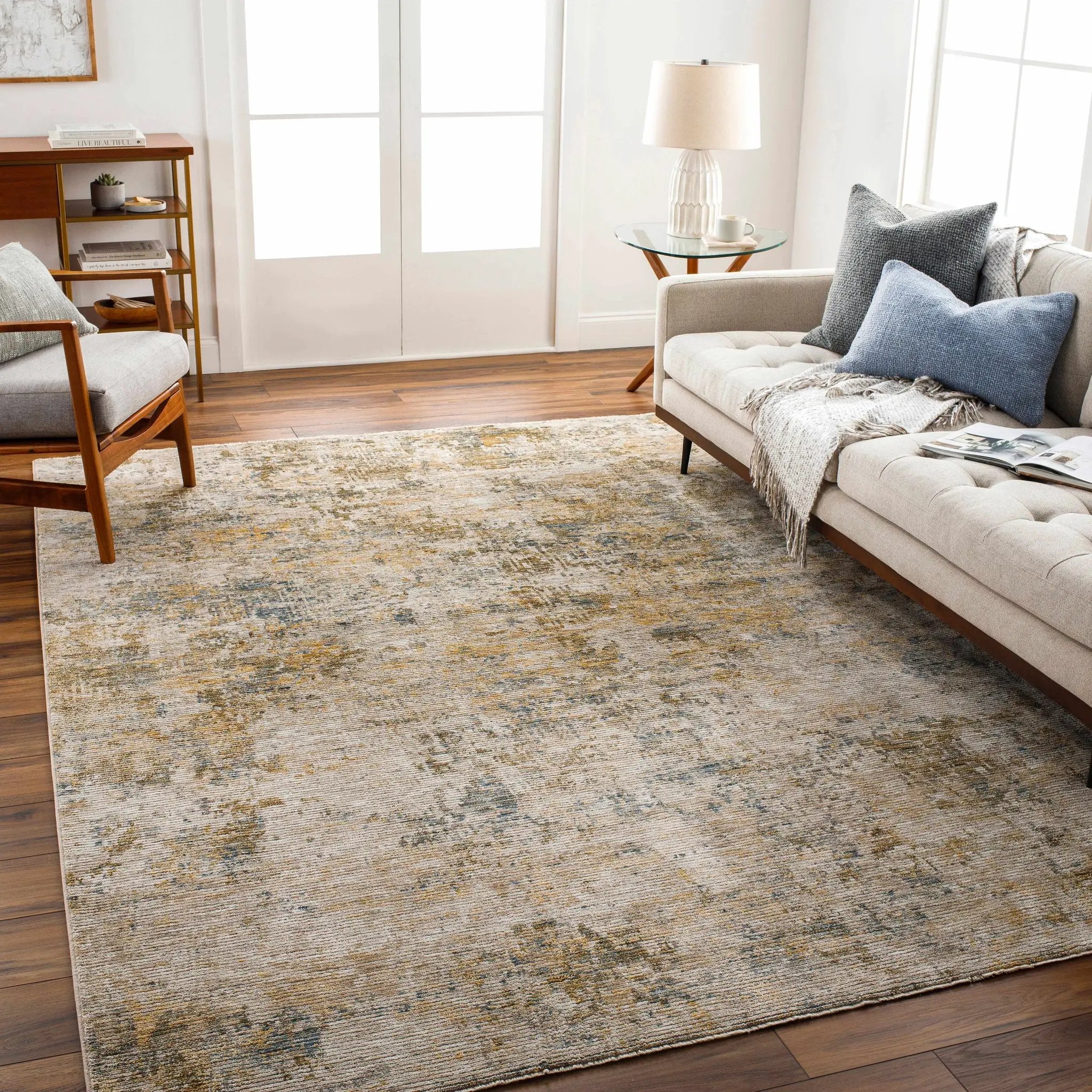 Chas Beige Rich Textured Traditional Rug by Boutique Rugs