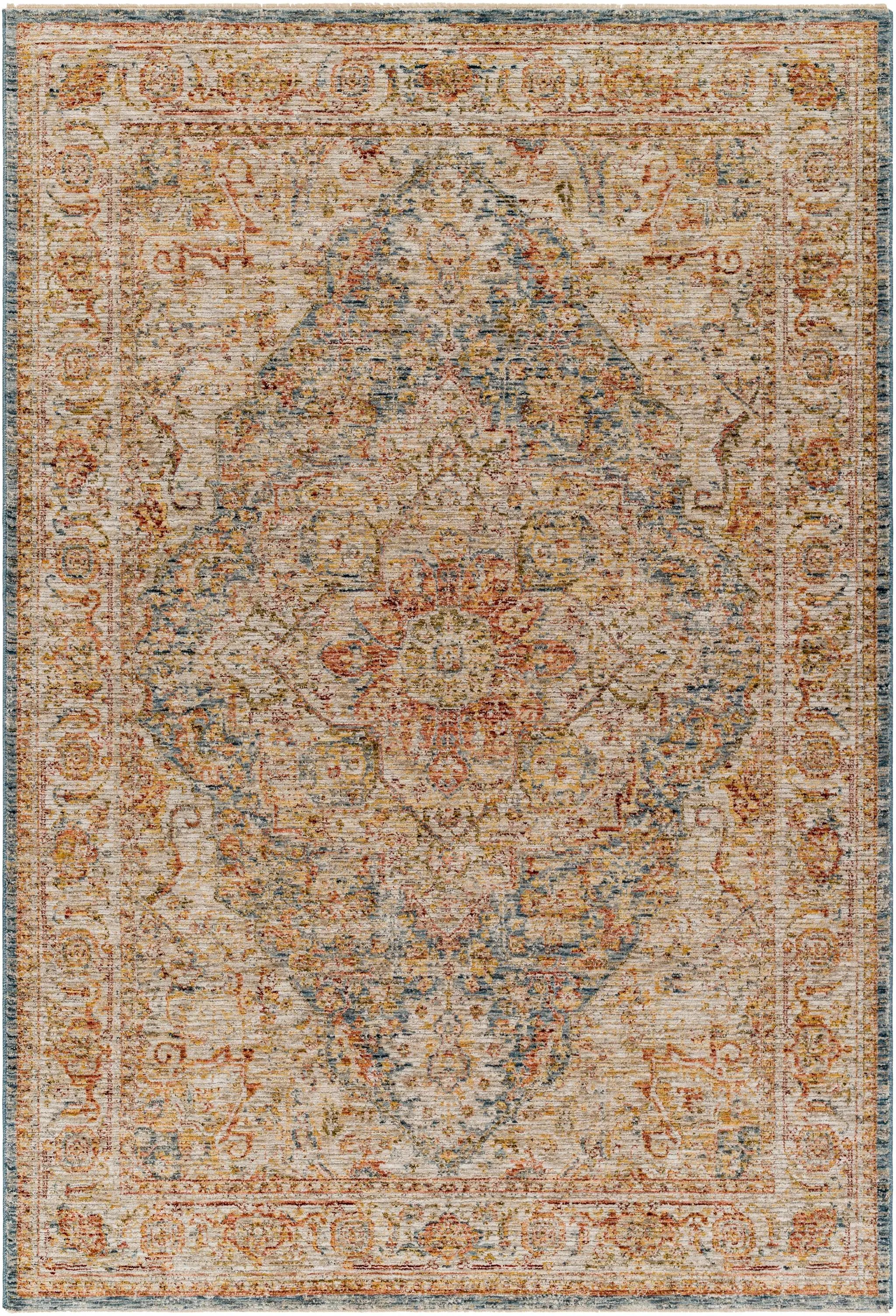 Cress Tan Rich Textured Traditional Rug by Boutique Rugs