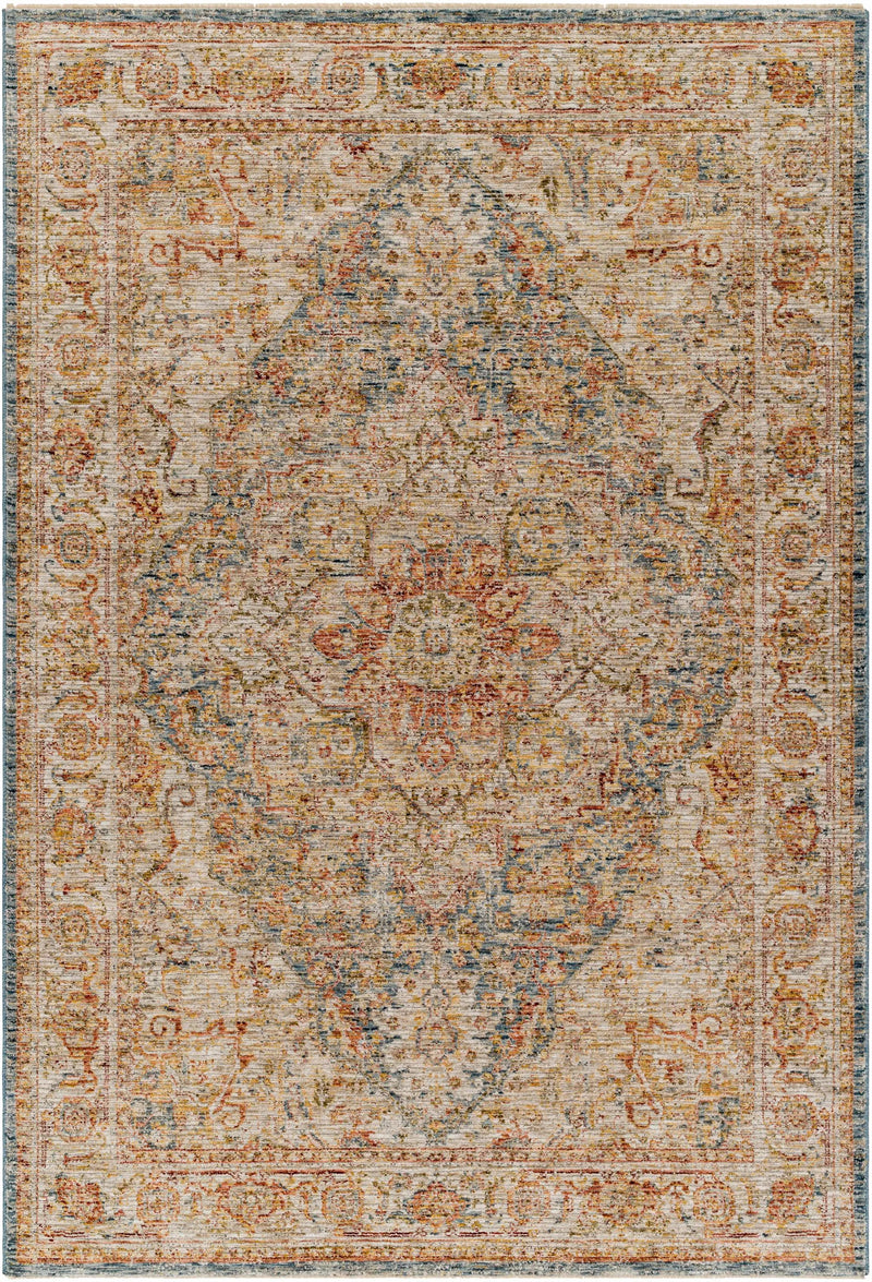 Cress Tan Rich Textured Traditional Rug by Boutique Rugs
