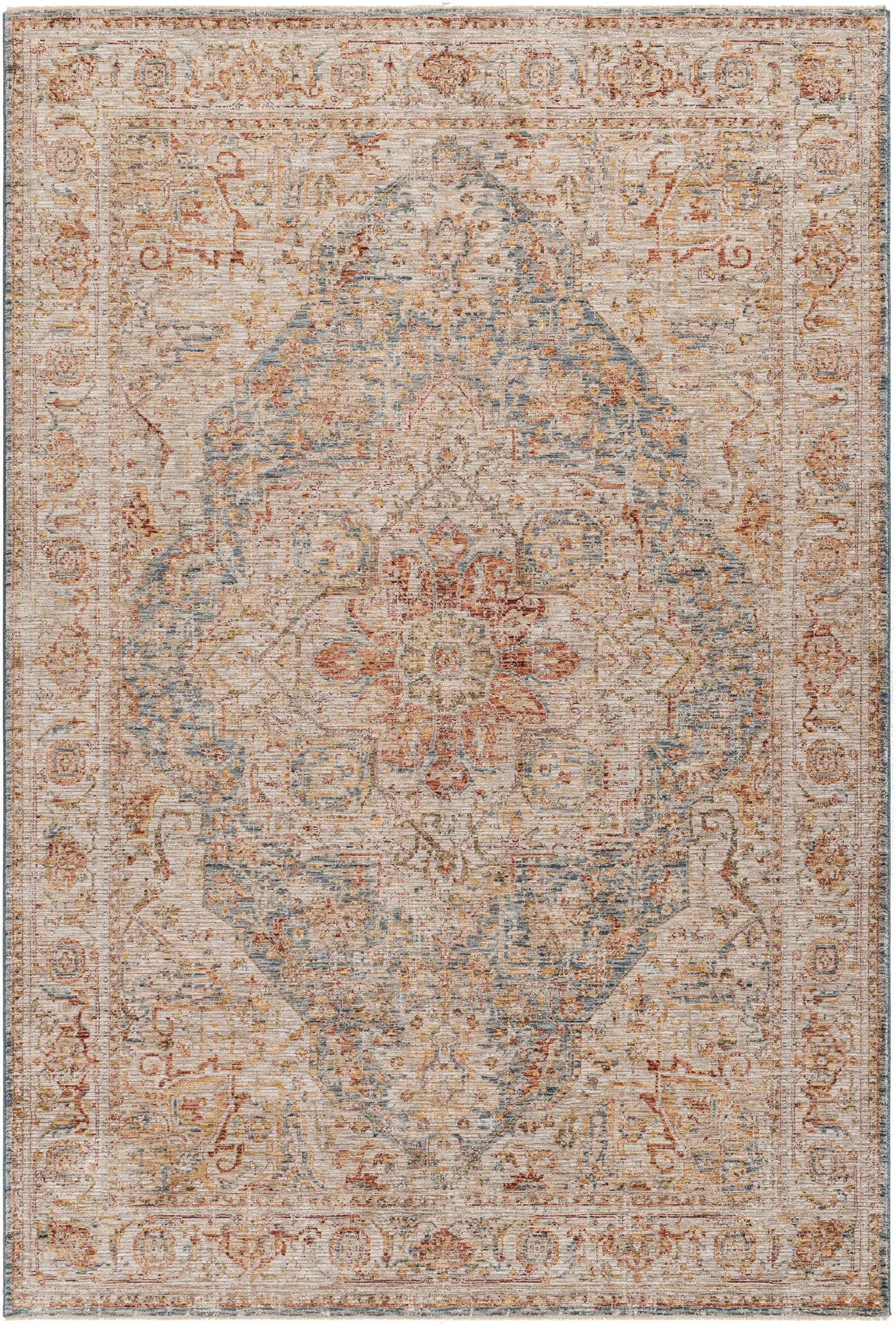 Cress Tan Rich Textured Traditional Rug by Boutique Rugs