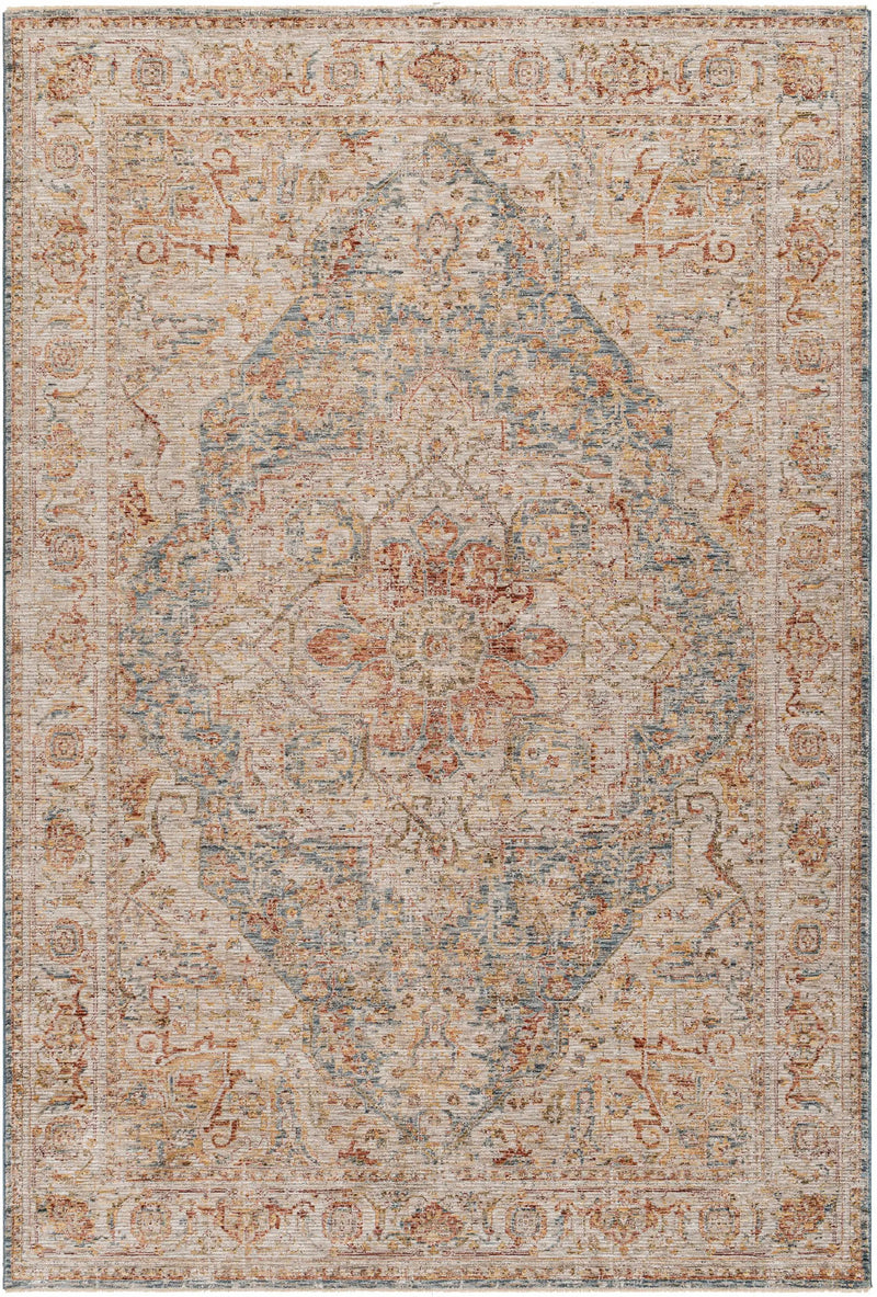 Cress Tan Rich Textured Traditional Rug by Boutique Rugs