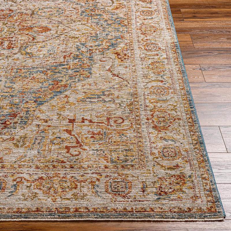 Cress Tan Rich Textured Traditional Rug by Boutique Rugs