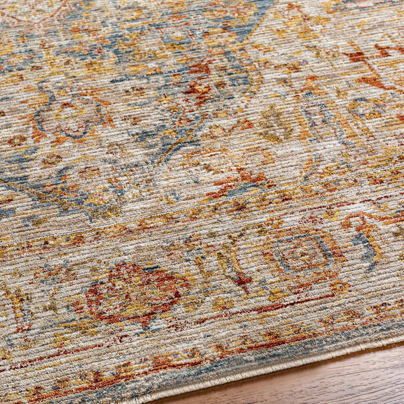 Cress Tan Rich Textured Traditional Rug by Boutique Rugs