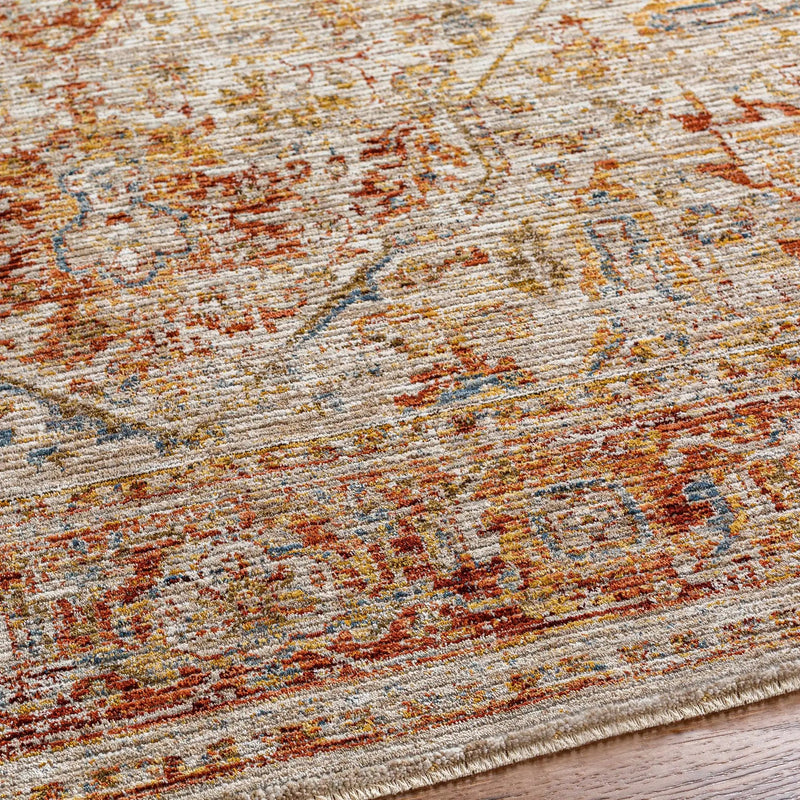Cress Rust Rich Textured Traditional Rug by Boutique Rugs