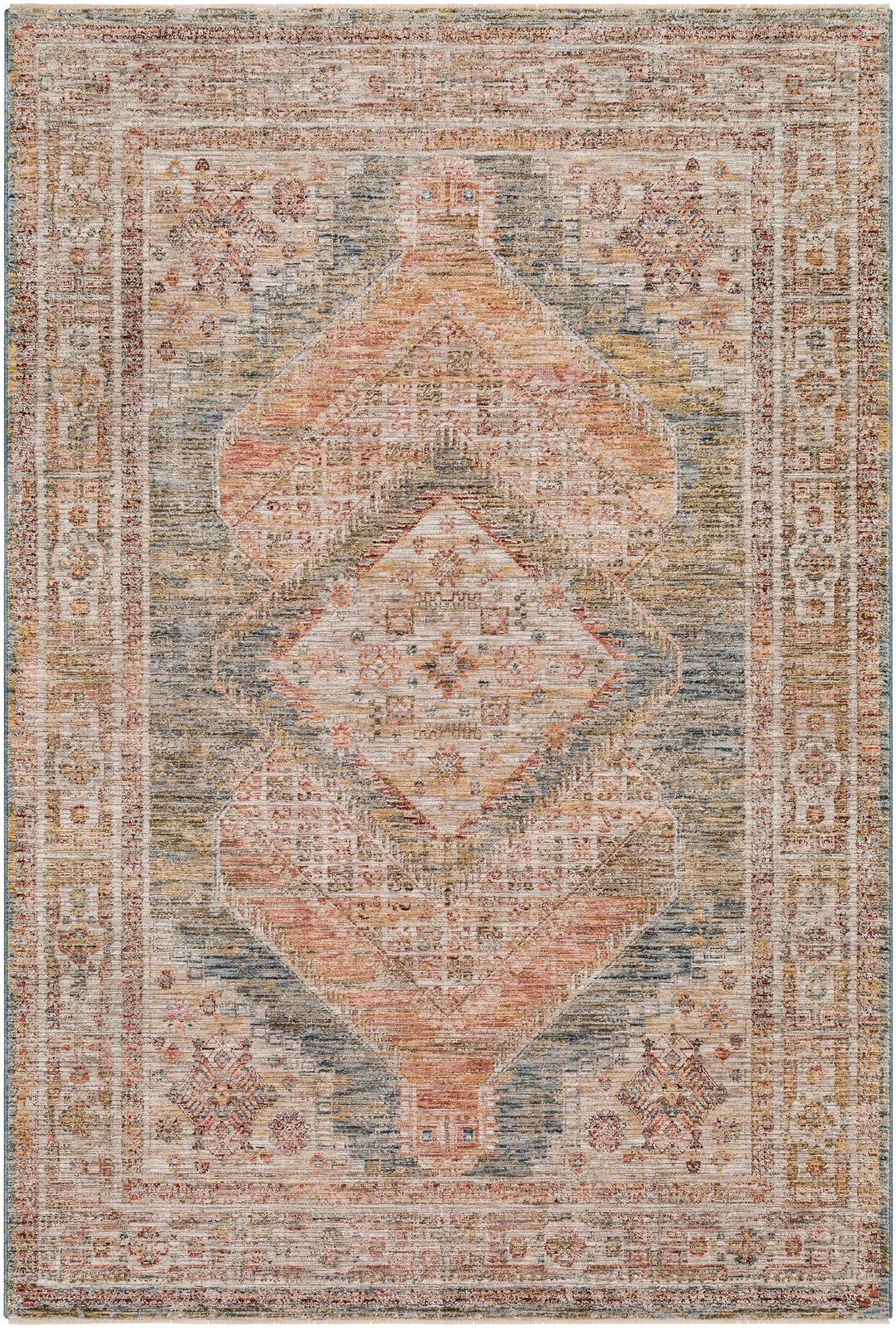 Moya Cream Rich Textured Traditional Rug by Boutique Rugs