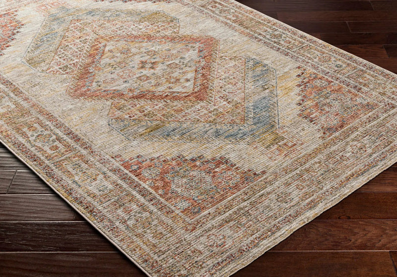 Moya Tan Rich Textured Traditional Rug by Boutique Rugs
