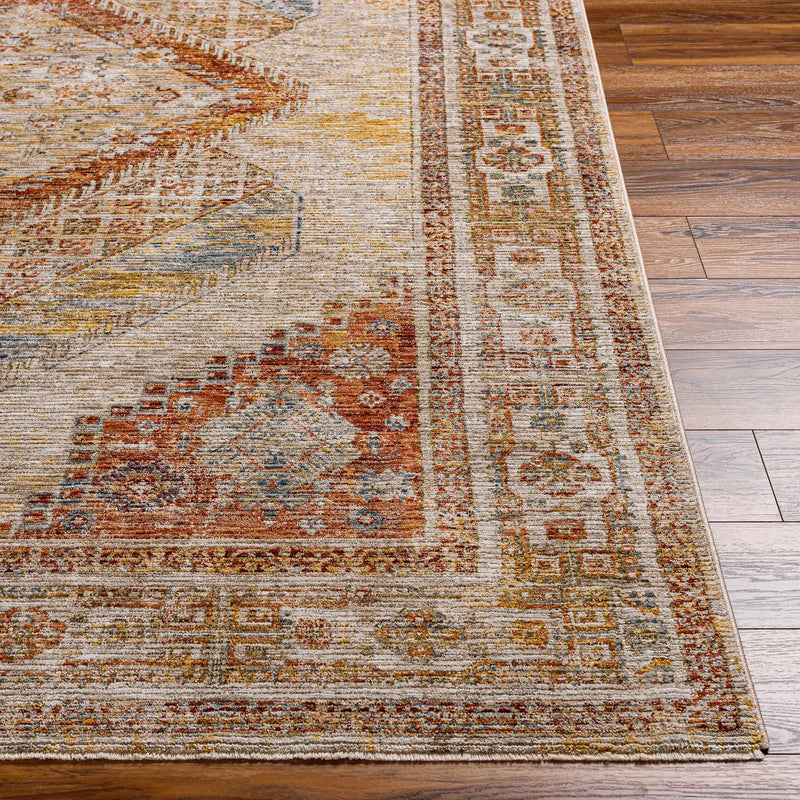 Moya Tan Rich Textured Traditional Rug by Boutique Rugs