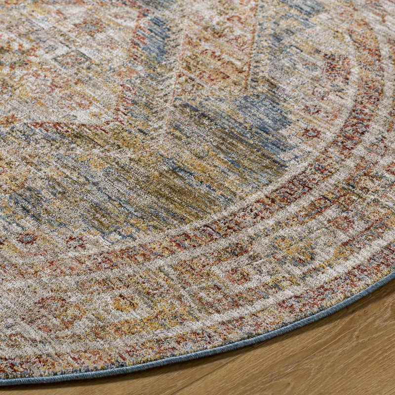 Moya Tan Rich Textured Traditional Rug by Boutique Rugs