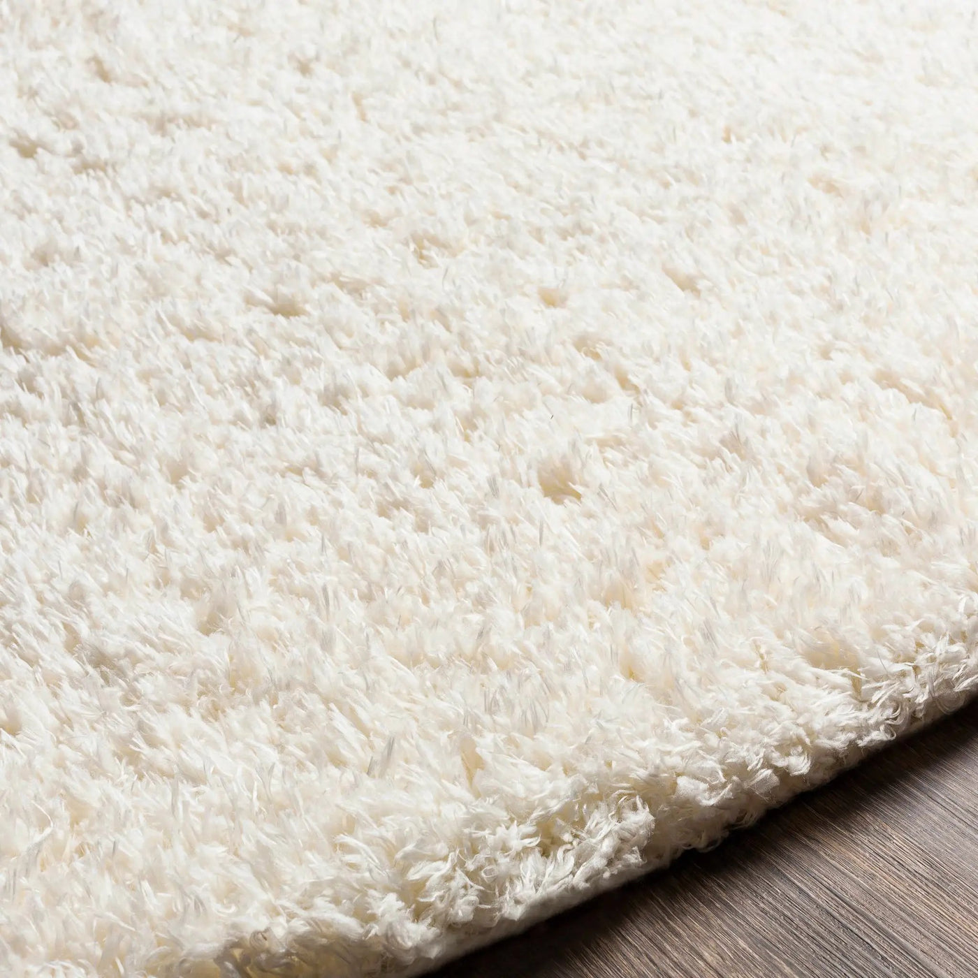 Siari Solid Cream Plush Rug by Boutique Rugs