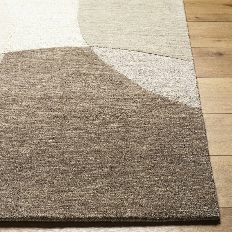 Cassiopeia Dark Brown & Beige Area Rug - Clearance by Boutique Rugs