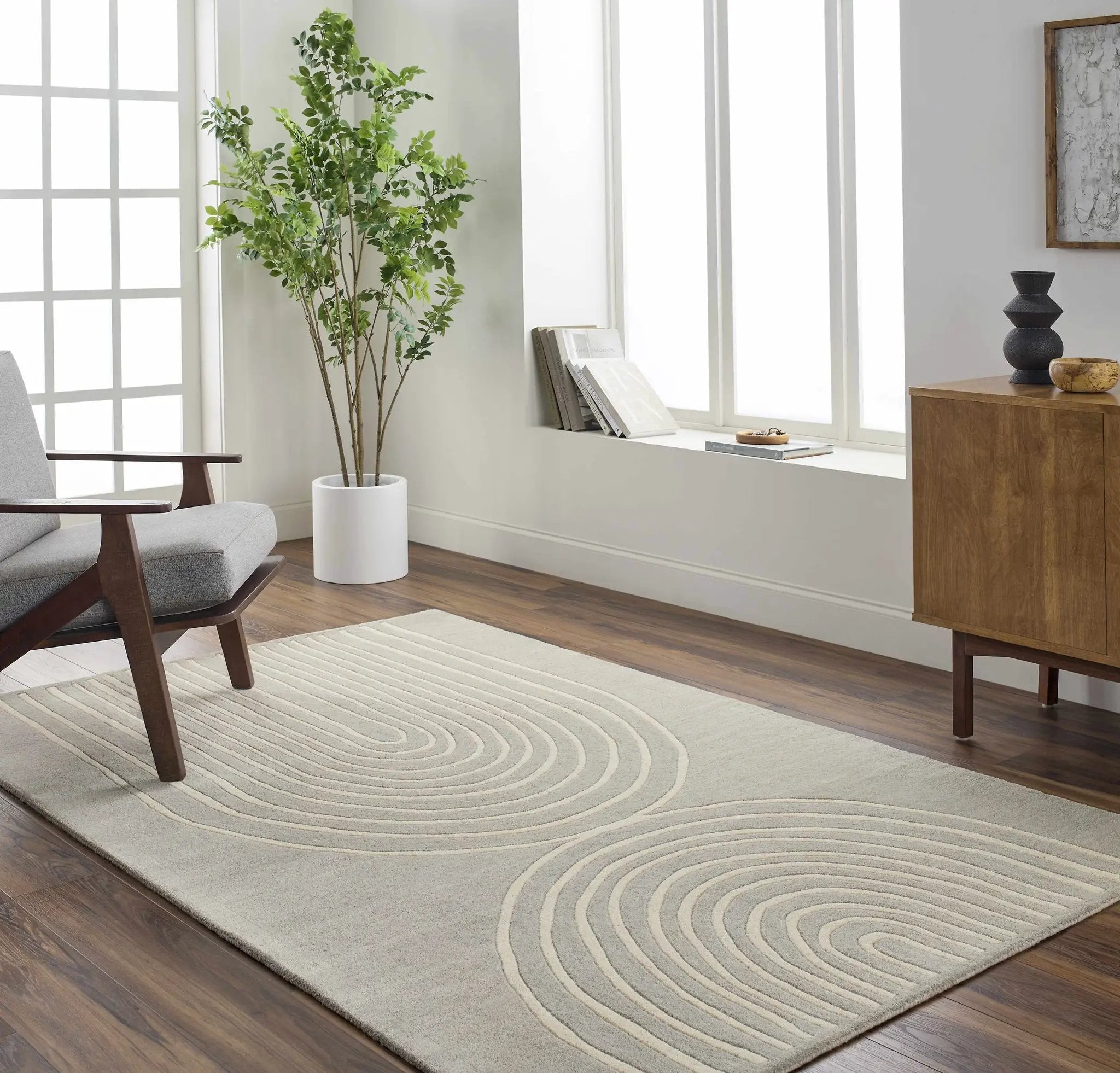 Fuat Medium Gray Area Rug - Clearance by Boutique Rugs