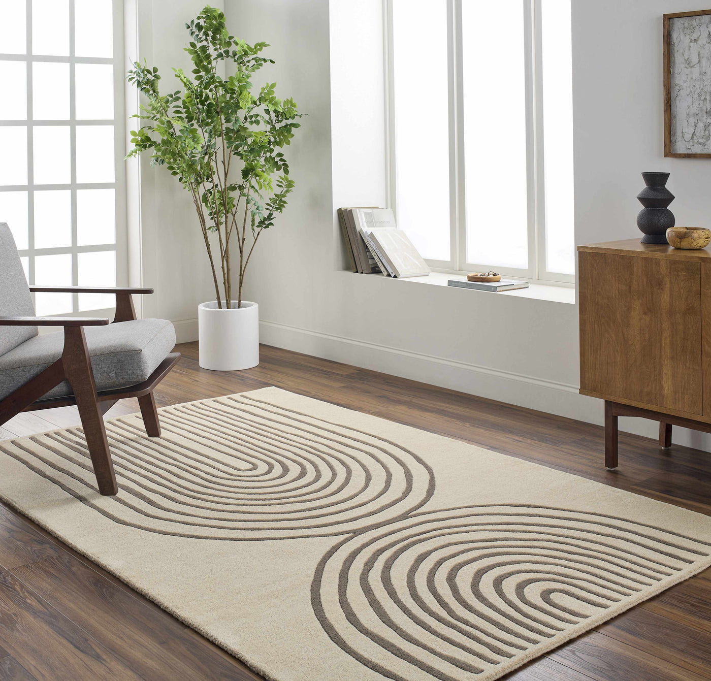 Fuat Beige Area Rug - Clearance by Boutique Rugs
