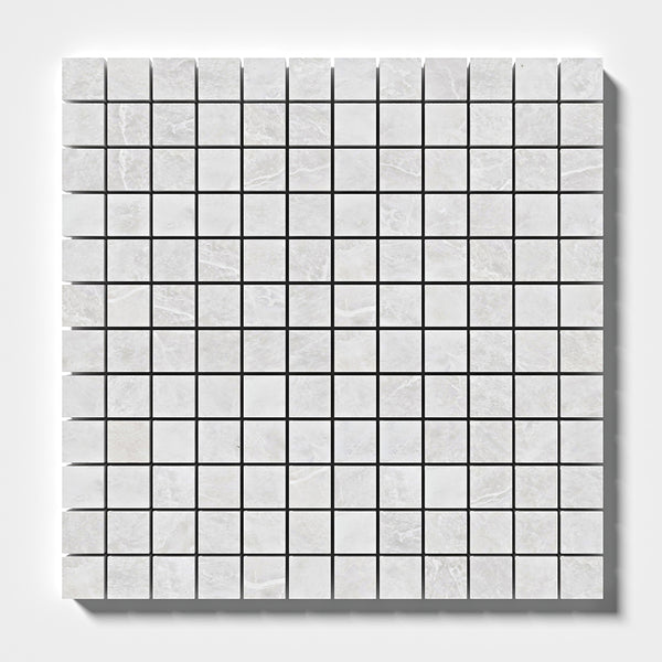 Siberian White Honed 1x1 Marble Mosaics 12x12