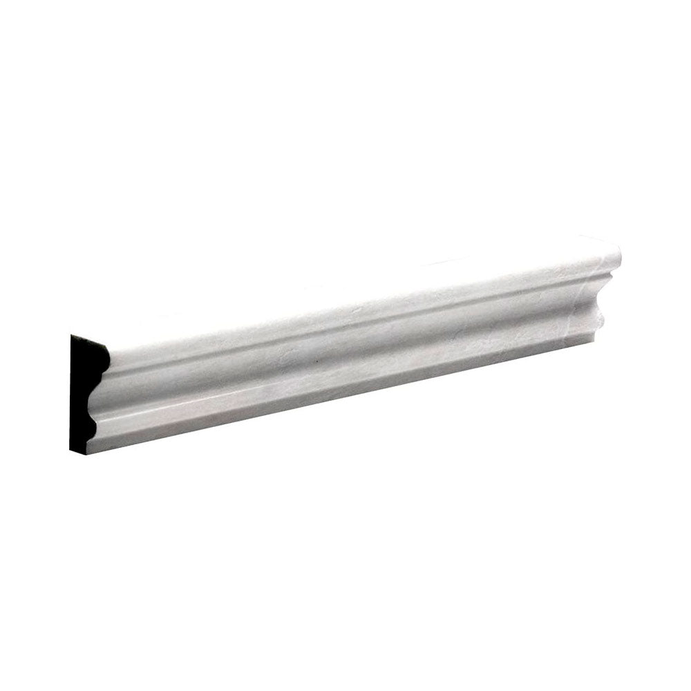 Siberian White Polished Andorra Marble Moldings 2x12 Marble Polished 2x12 Moldings