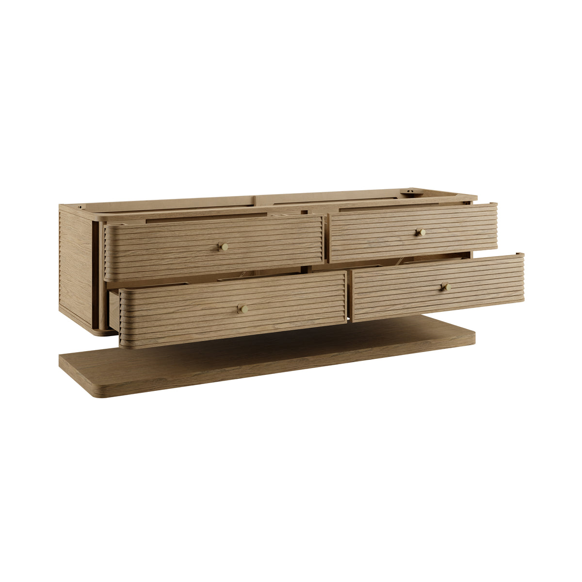 James Martin Allamari 72" Floating Double Bathroom Vanity, Dune Mist, view 11