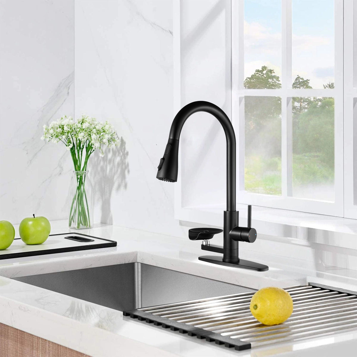 3-In-1 Kitchen Faucet with LED Temperature Display, photo 2 of 4