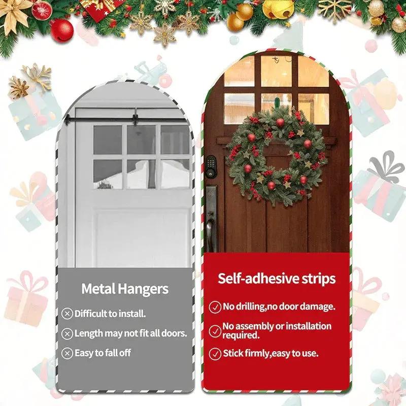 Silicone Wreath Hooks Set - Reusable Adhesive Hangers by House Of Avana