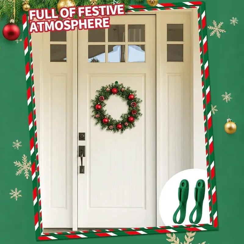 Silicone Wreath Hooks Set - Reusable Adhesive Hangers by House Of Avana