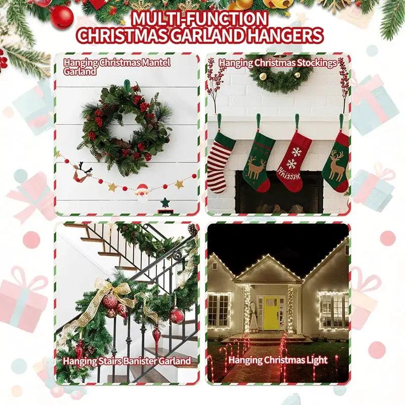 Silicone Wreath Hooks Set - Reusable Adhesive Hangers by House Of Avana