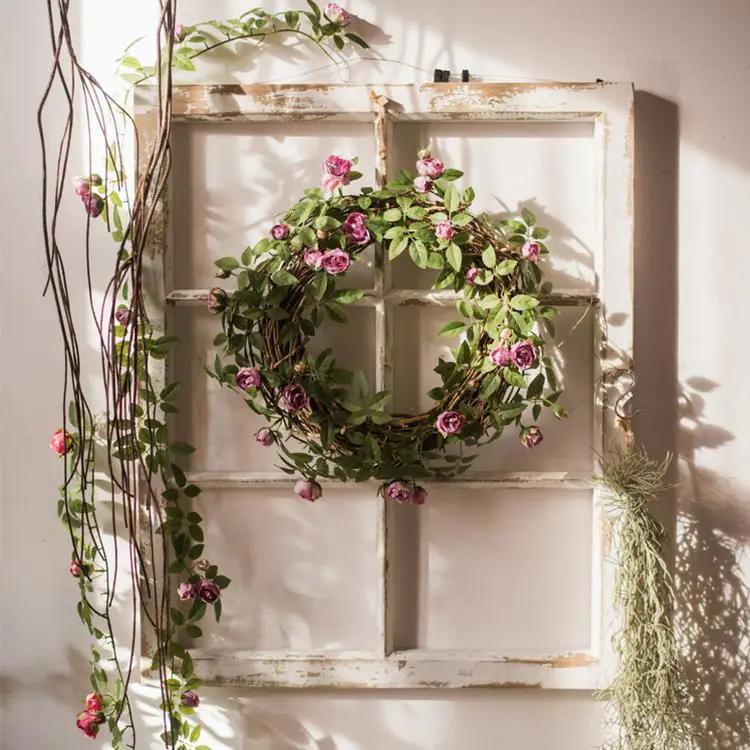 Artificial Silk Rose Vine 57" Long by RusticReach